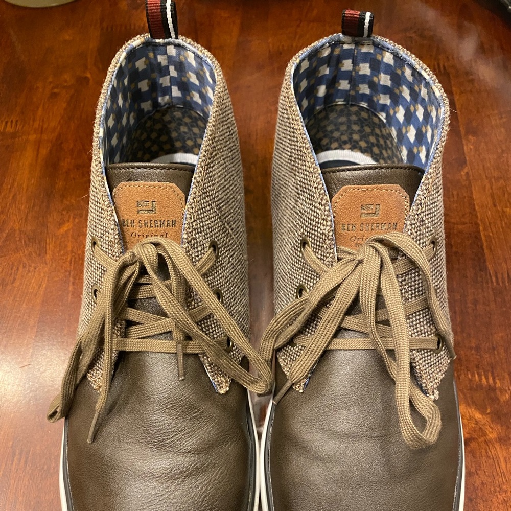 Ben Sherman Brahma Chukka Shoes- Dark Taupe